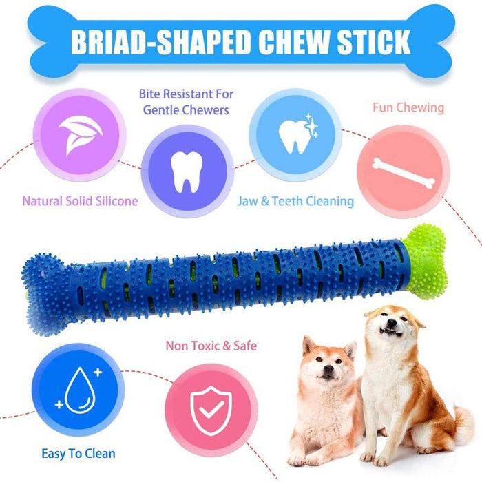 Puppy brush dog toothbrush chew toy stick