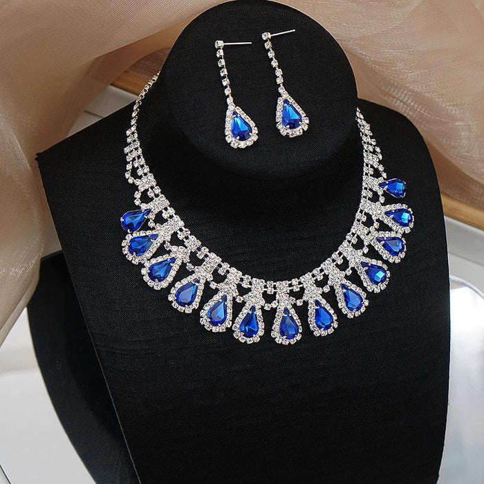 Personalized Fashion Female Jewelry Necklace Earrings Two Piece Set
