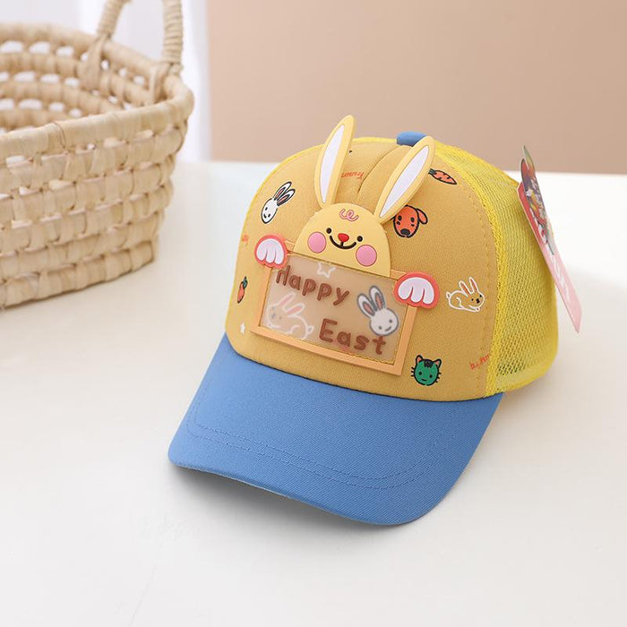 Summer Cute Bunny Children's Sunshade Net Hat