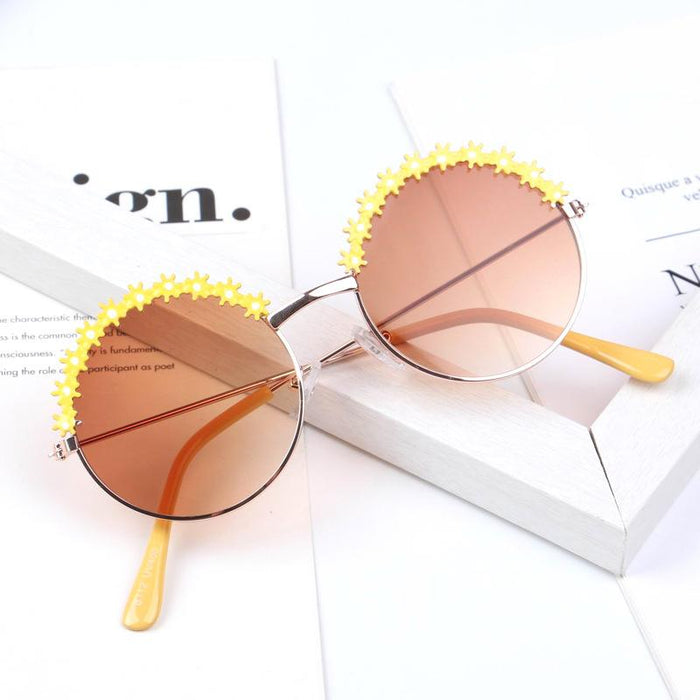 Children's sunglasses metal round frame sunglasses