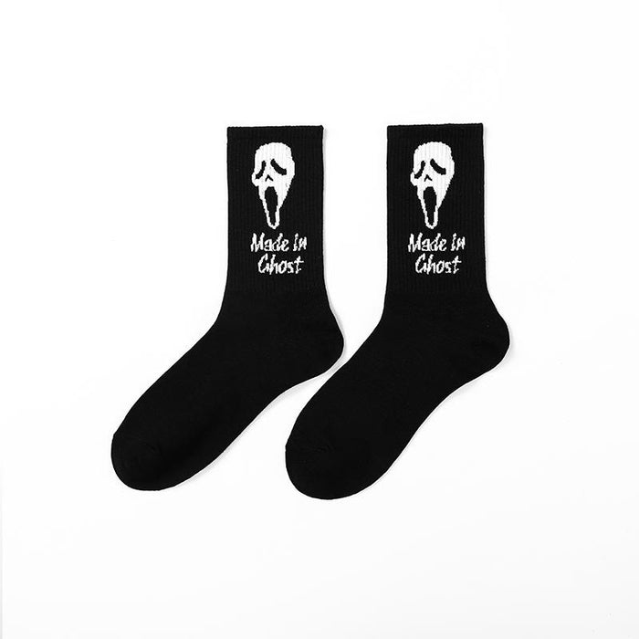 Funny Men Hip Hop Skeleton Socks