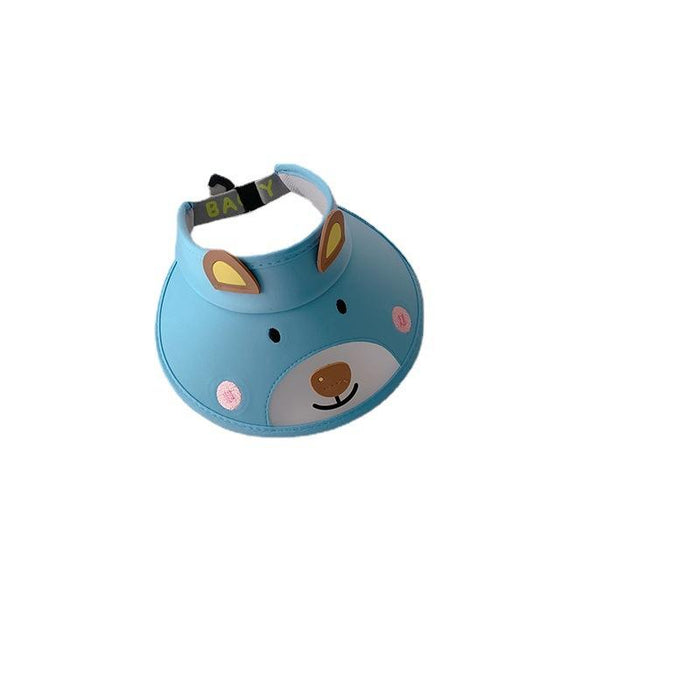 Summer UV Protection Cute Bear Children's Empty Top Hat
