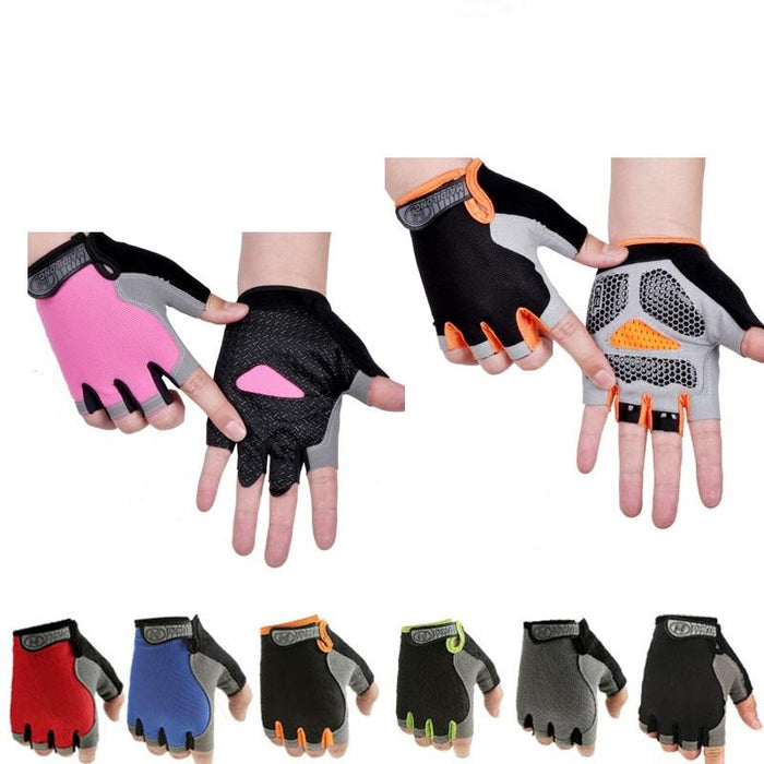 Anti Slip Shock Breathable Half Finger Gloves