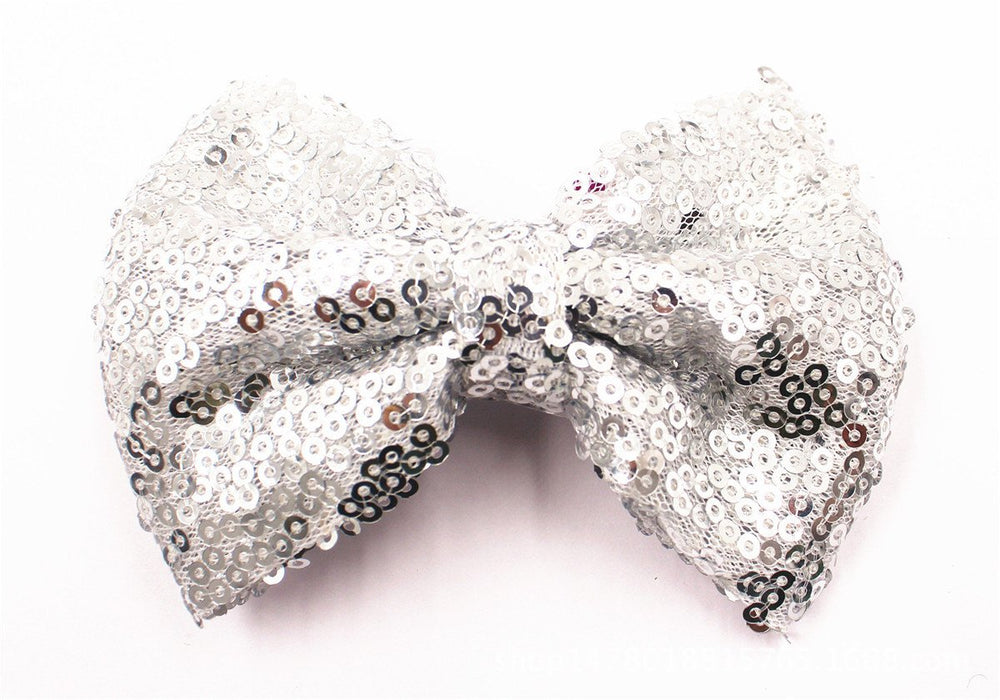 Sequin Bow Hair Clip