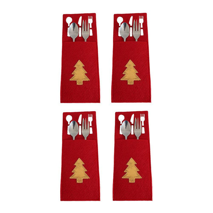 4PCS 44 Styles Christmas Knife and Fork Holder