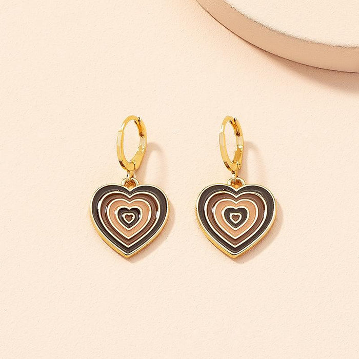 New Retro Simple Fashion Love Earrings