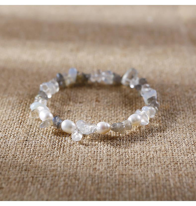 Handmade Agate Crystal Beaded Bracelet