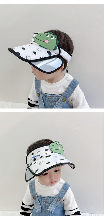 Summer Flapper Wide-brimmed Children's Cartoon Dinosaur Empty Top Hat