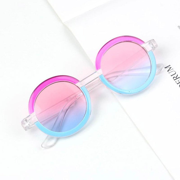 Children's Sunglasses New transparent frame color matching glasses