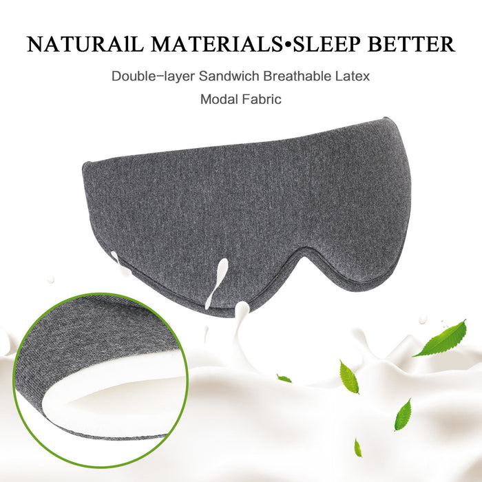 Simple Sleep Shading Double Layer Latex Eye Mask