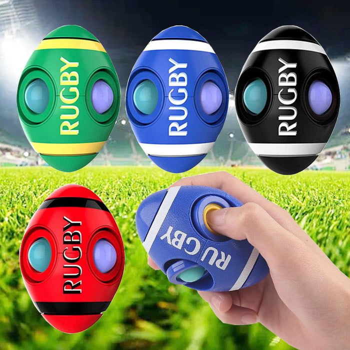 Rugby Shiatsu Bubble Music Fingertip Gyro Ball Children's Silicone Toys