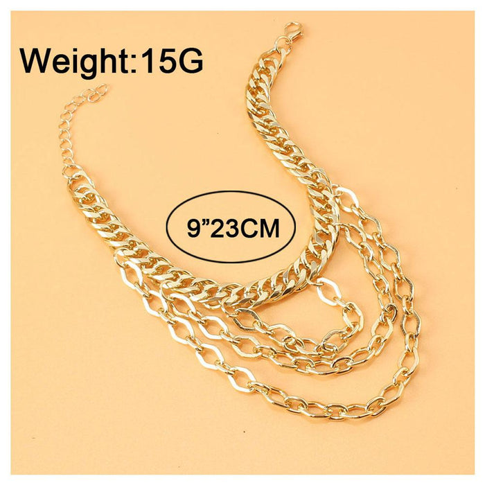 Ins Style Simple Gold Chain Women's Foot Decoration Multi-layer Tassel Chain