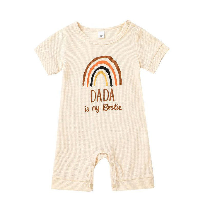 Summer Rainbow Printed Baby Jumpsuit