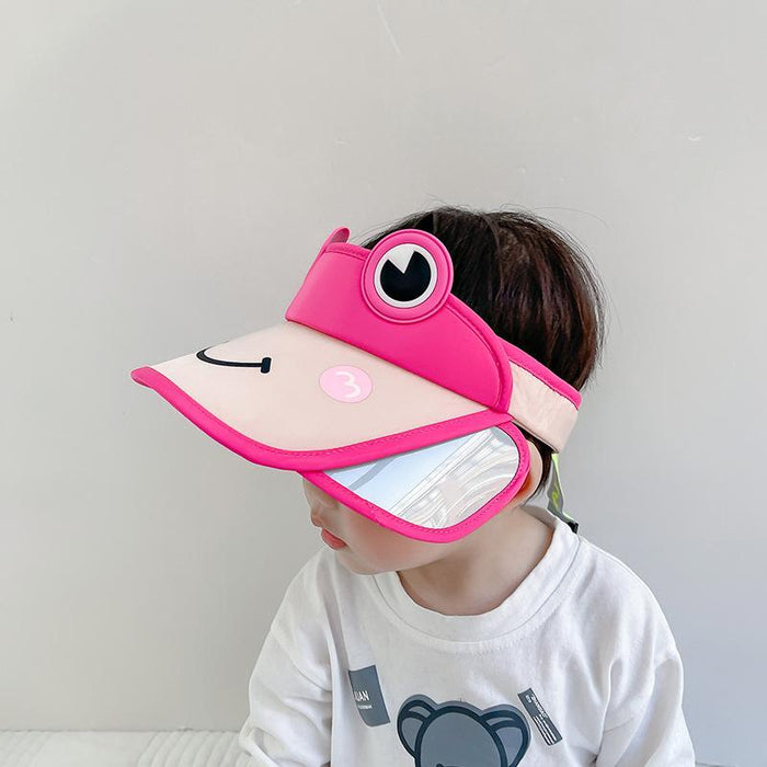 Summer RAEDY Letter Print Children's Wide Brim Empty Top Hat