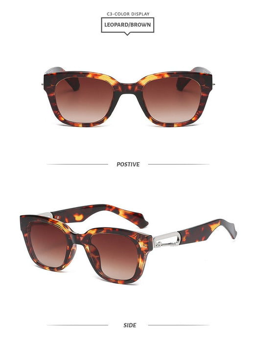 Retro box sunscreen Sunglasses