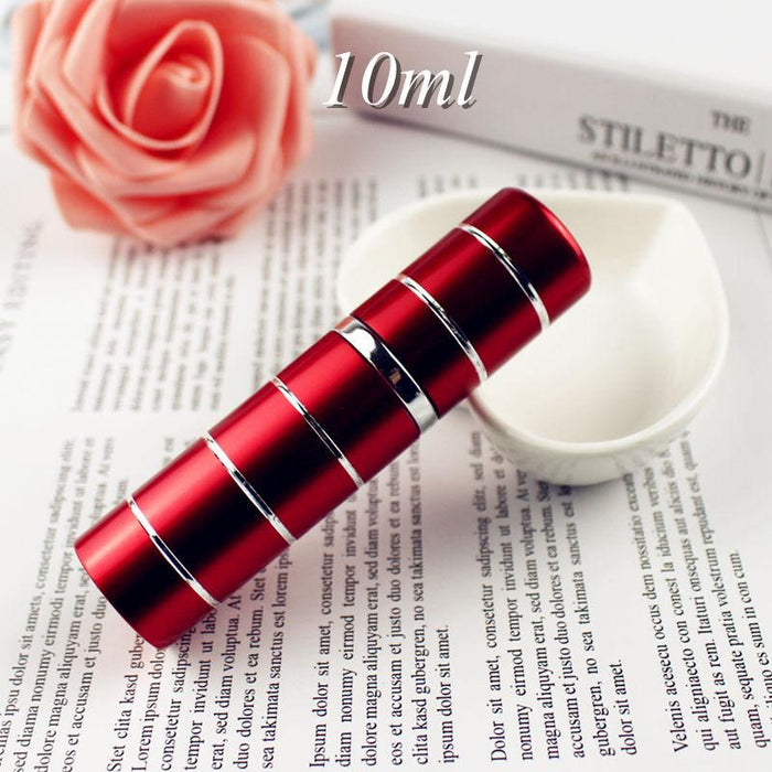5ML 10ML Travel Aluminum Perfume Atomizer Glass Spray Bottle Empty Refillable Parfume Bottle Portable Metal Sprayer