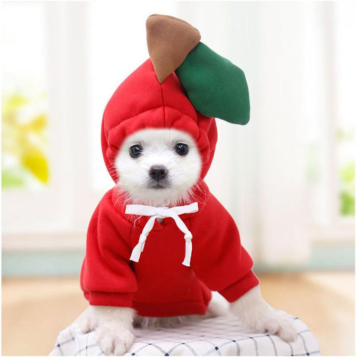 Warm Dog Winter Clothes Cute Fruit Dog Coat Hoodie