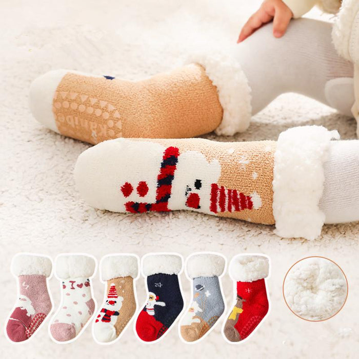 Winter Baby Cartoon Christmas Socks