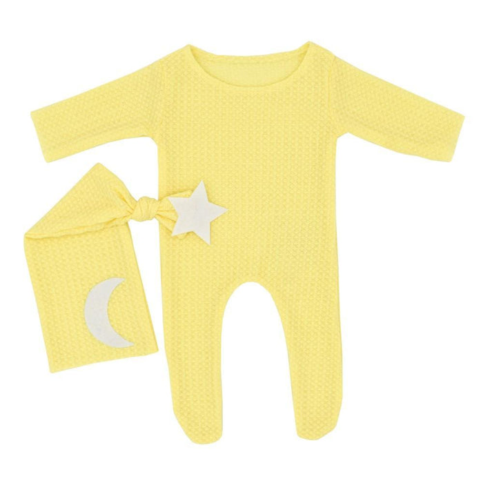 Two Piece Star Moon Knitted Jumpsuit