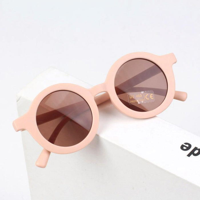 Children's Sunglasses frosted round frame glasses