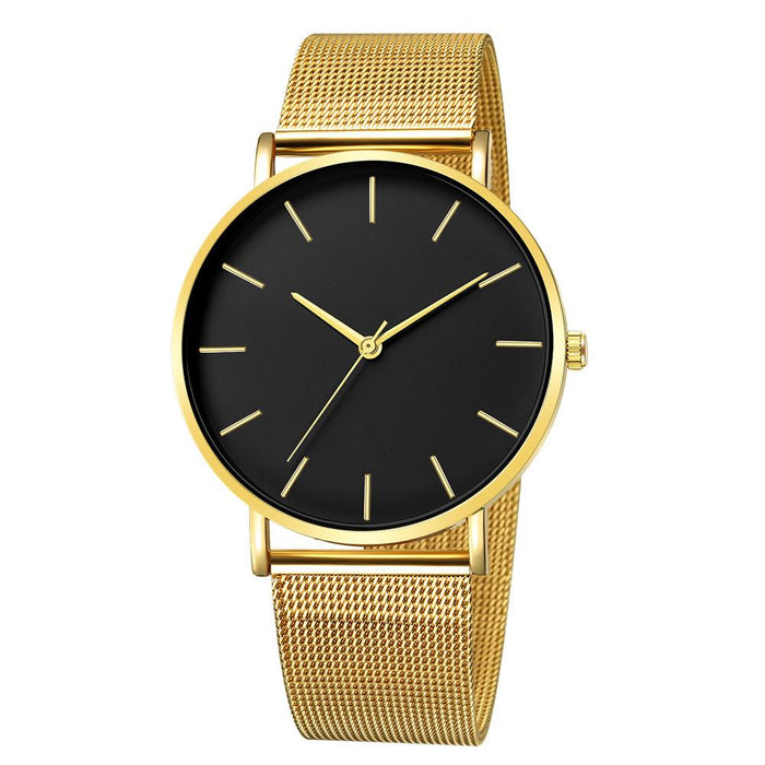 Fashion Quartz Watch Women Mesh Stainless Steel Wrist Watch