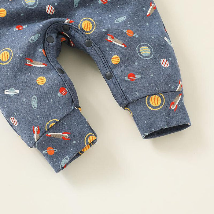 Newborn Baby Space Pattern Bodysuit