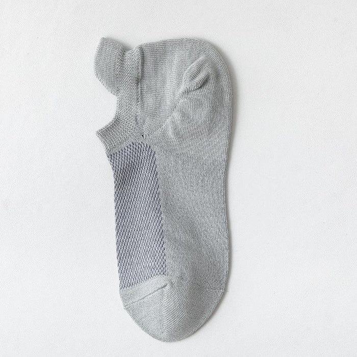 Spring/Summer Solid Color Cotton Socks Breathable Low Boat Socks