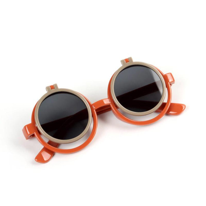 Children's Sunglasses flip round frame glasses
