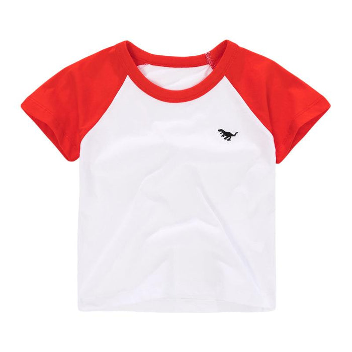 Cotton Round Neck Short Sleeve Summer New Children's T-shirt