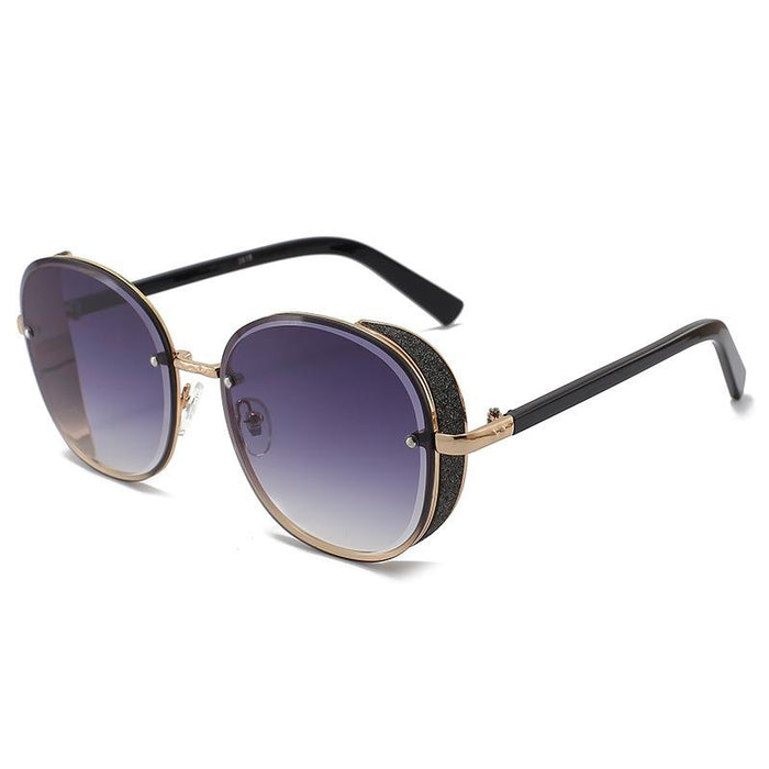 Sunglasses Women's round glasses gradient lens Retro