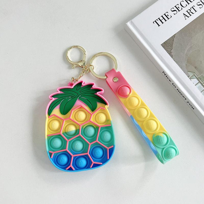 Silicone Waterproof Fruit Decompression Toy Pendant Ornament