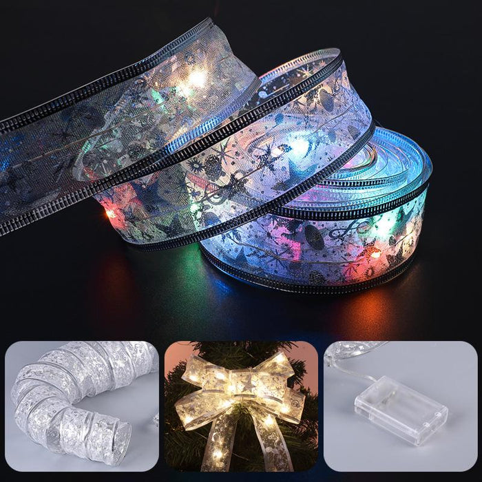 Ribbon Fairy Light Christmas Decoration 2022