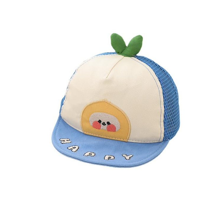 Summer Cute Baby Cartoon Color Matching Children's Net Cap