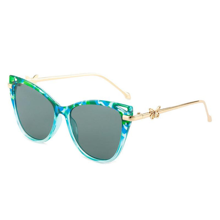 Cat Eye Sunglasses personality butterfly metal sunglasses