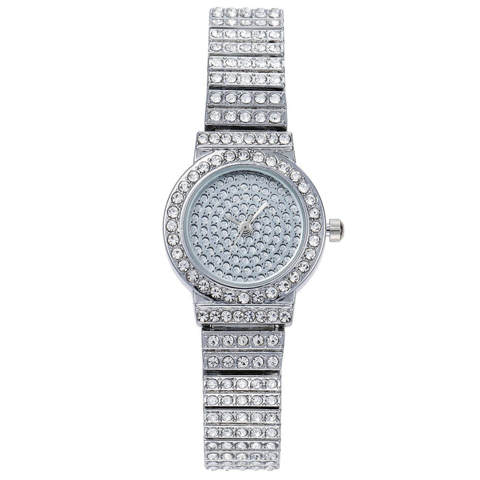 Women Watch Rhinestone Steel Quartz Fashion Wristwatch LLZ13866