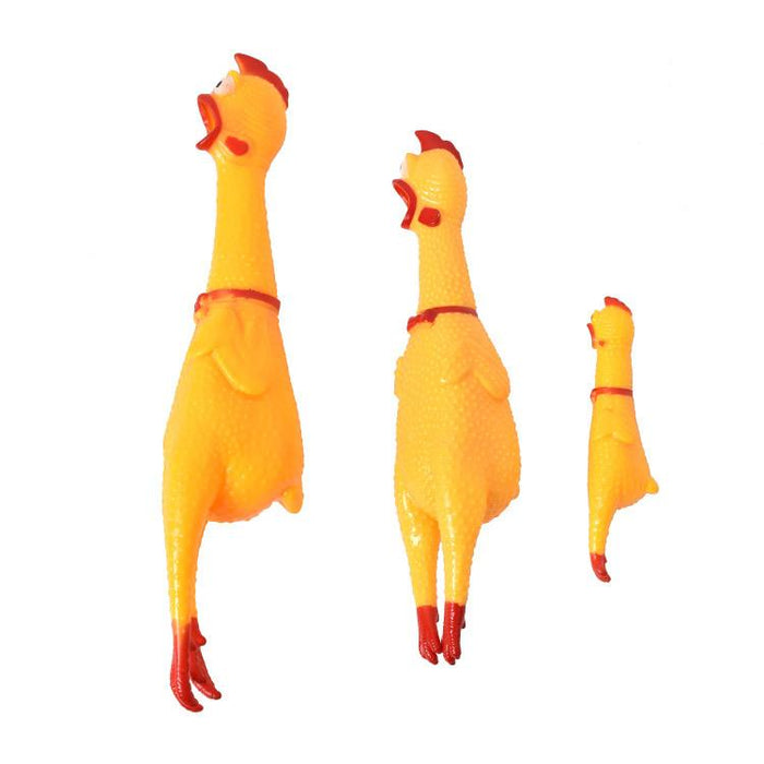 Pet toys scream, chicken tips scream