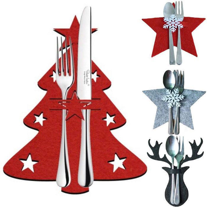 4PCS 44 Styles Christmas Knife and Fork Holder