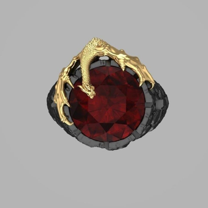 New Punk Gothic Rock Personalized Men's Ring