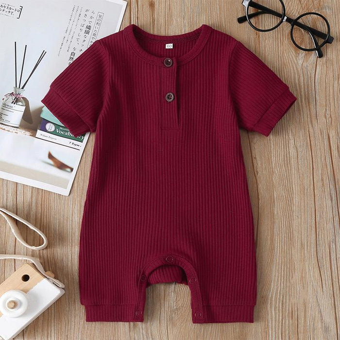 Summer Infant Clothes Solid Jumpsuit