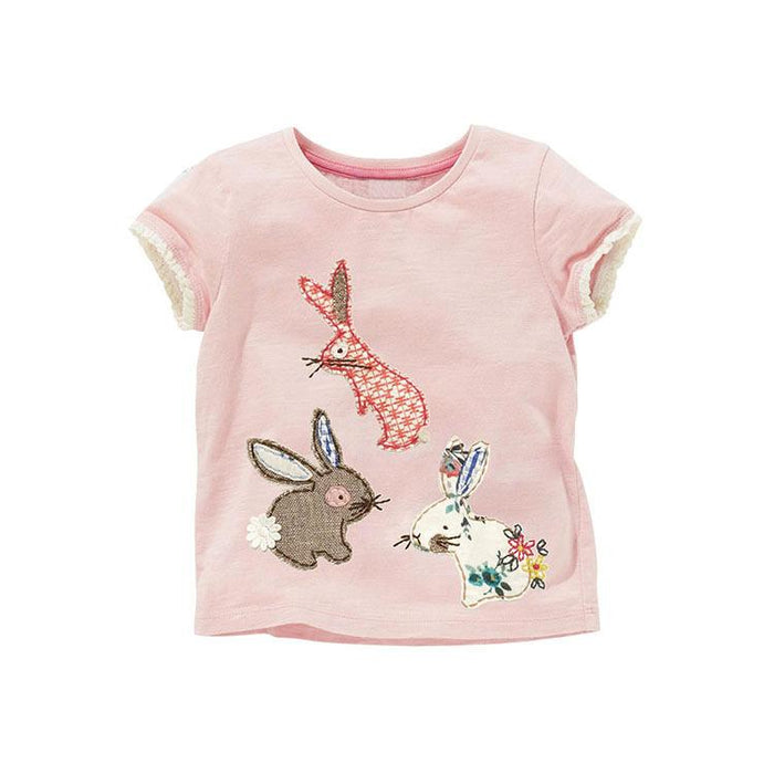 Girls' short sleeved T-shirt for children