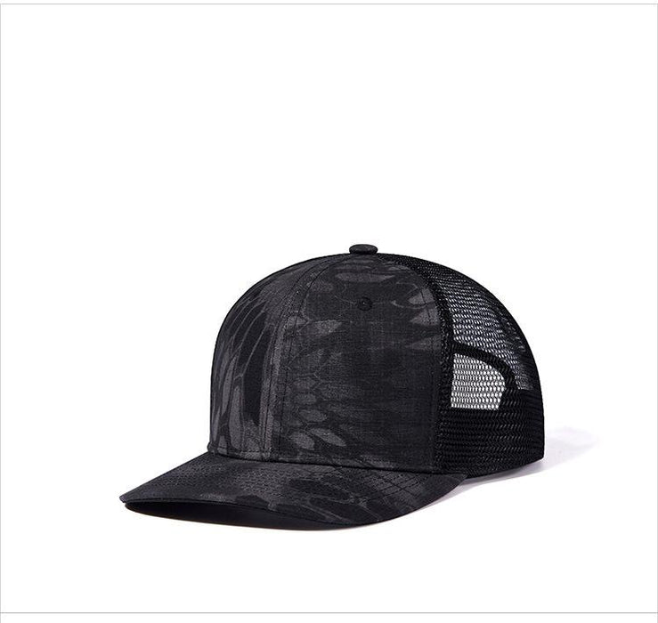New Summer Camouflage Truck NET Hat Outdoor Black Baseball Cap