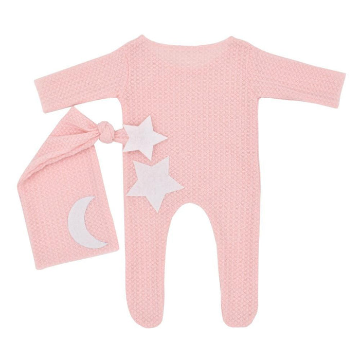 Two Piece Star Moon Knitted Jumpsuit