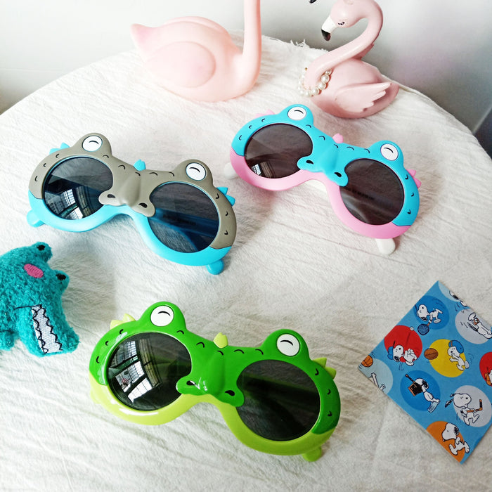 Cartoon Crocodile Silicone UV Proof Children's Sunglasses