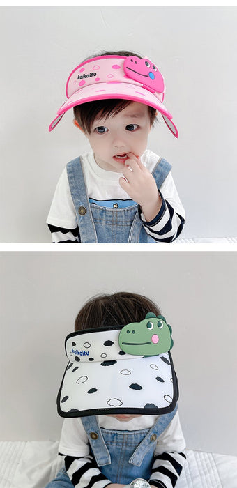 Summer Flapper Wide-brimmed Children's Cartoon Dinosaur Empty Top Hat