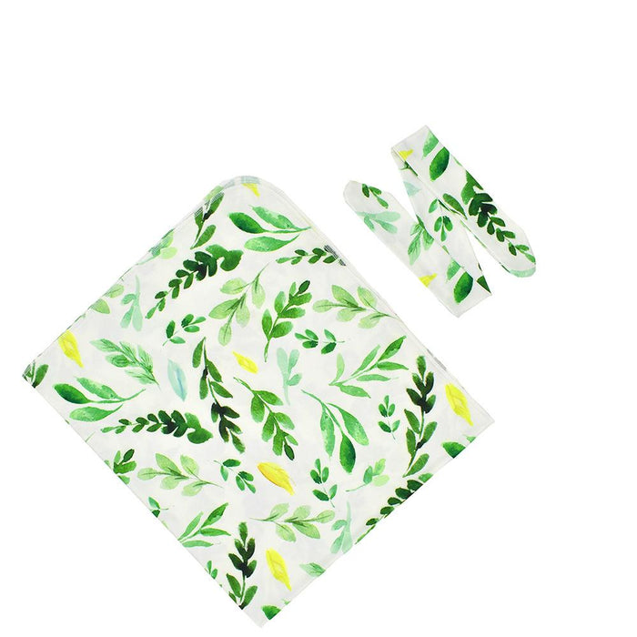 Newborn Baby Wrap Towel Headband Suit