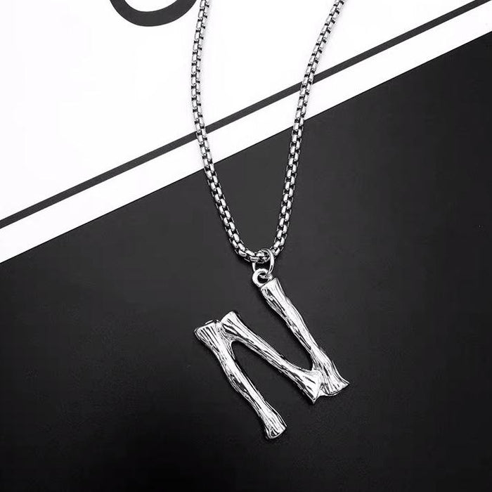 Titanium Steel Won't Fade Letter Necklace