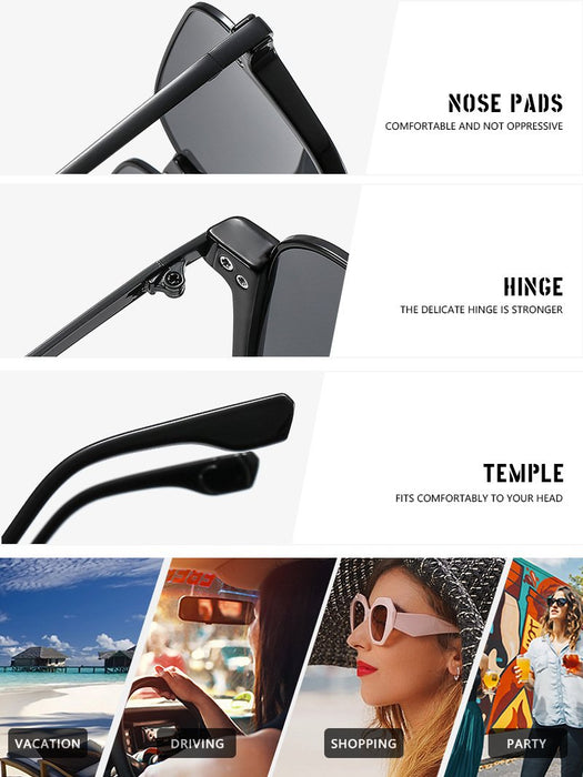 Box sun retro avant-garde Sunglasses