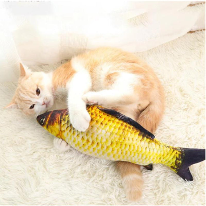 Soft Plush 3D Simulation Cat Toy Fish