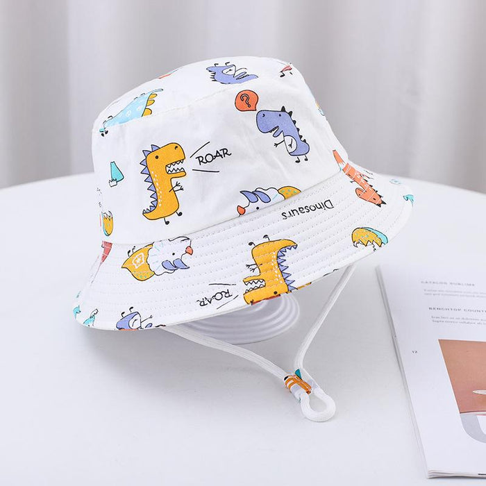 Summer Outdoor Cartoon Print Children's Fisherman Hat