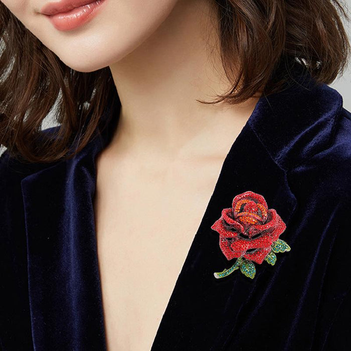 New Rose Brooch Women's Flower Pin